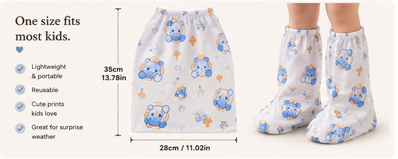 Puddle Pals™  Waterproof Kids Shoe Covers